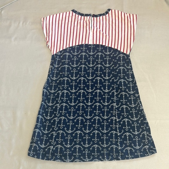Hatley Navy Anchor Dress with Red Stripes - Picture 3 of 3